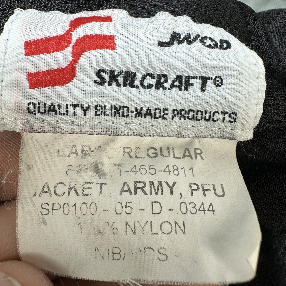 Skilcraft US Army Jacket Adult Large‎ Gray Reflective Full Zip Military Issued - Picture 8 of 10